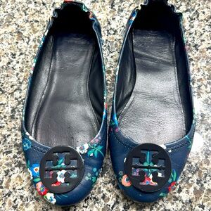 Tory Burch Mini Ballet Flat Pansy Size 9